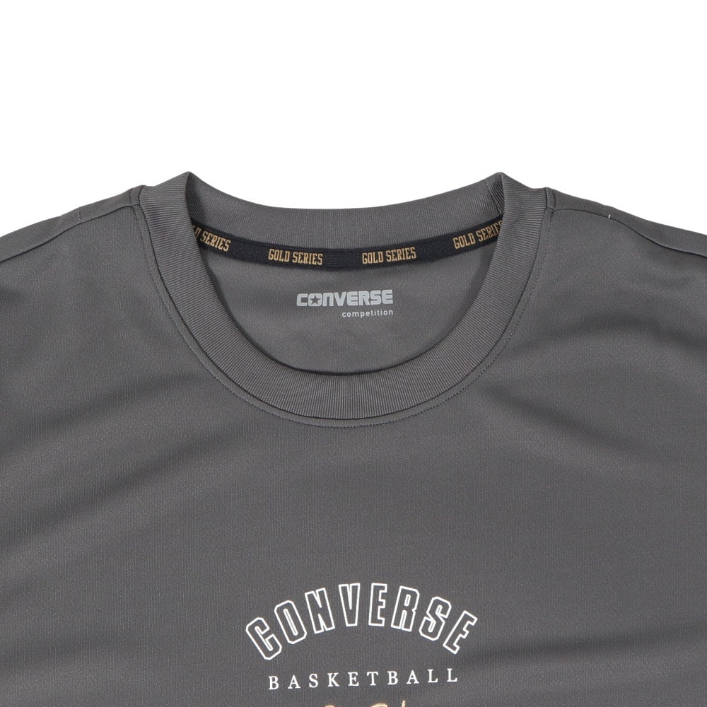 コンバース（CONVERSE）（メンズ、レディース）バスケットボールウェア ゴールドシリーズ プリントTシャツ CBG241351-1800