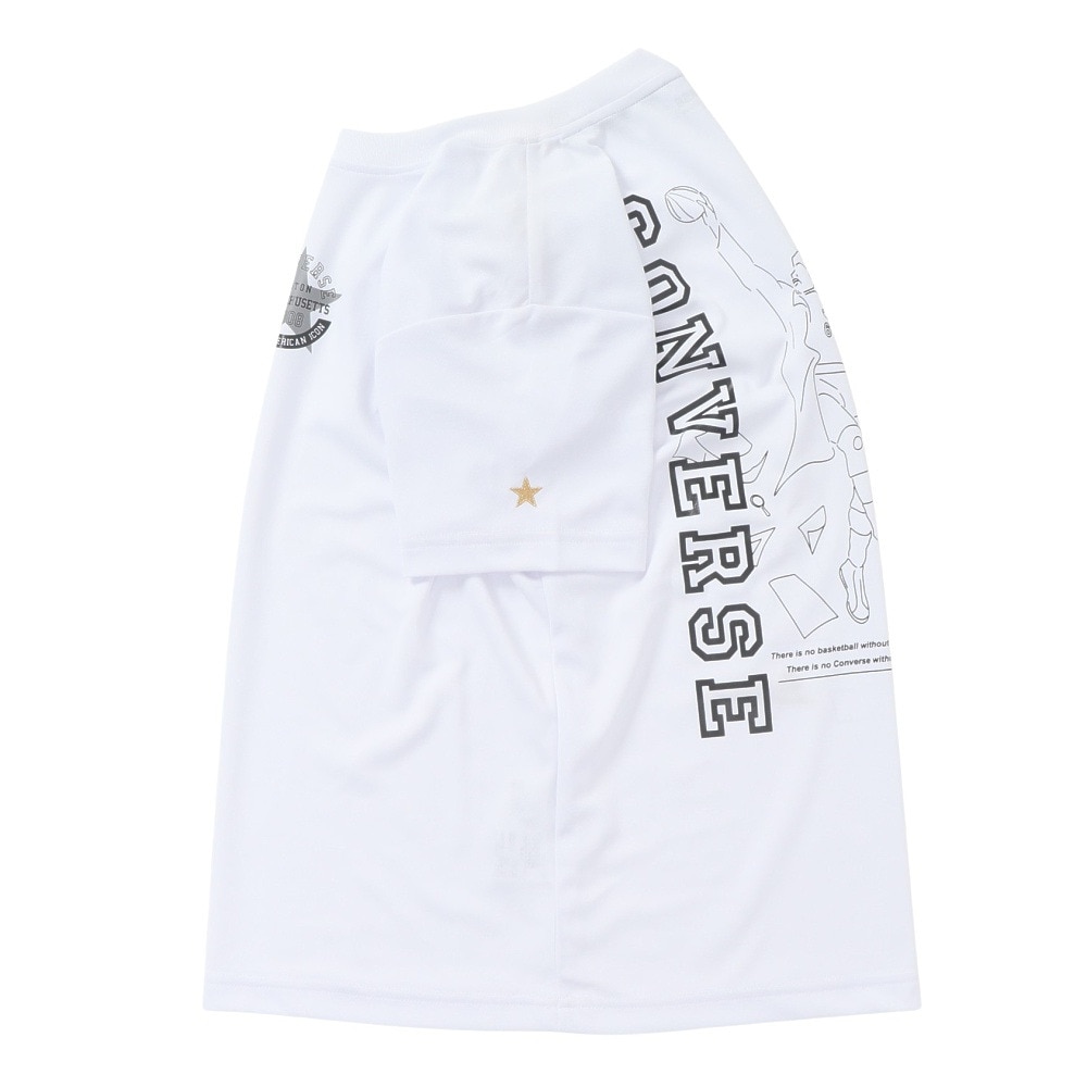 コンバース（CONVERSE）（メンズ、レディース）バスケットボールウェア ゴールドシリーズ プリントTシャツ CBG241352-1100