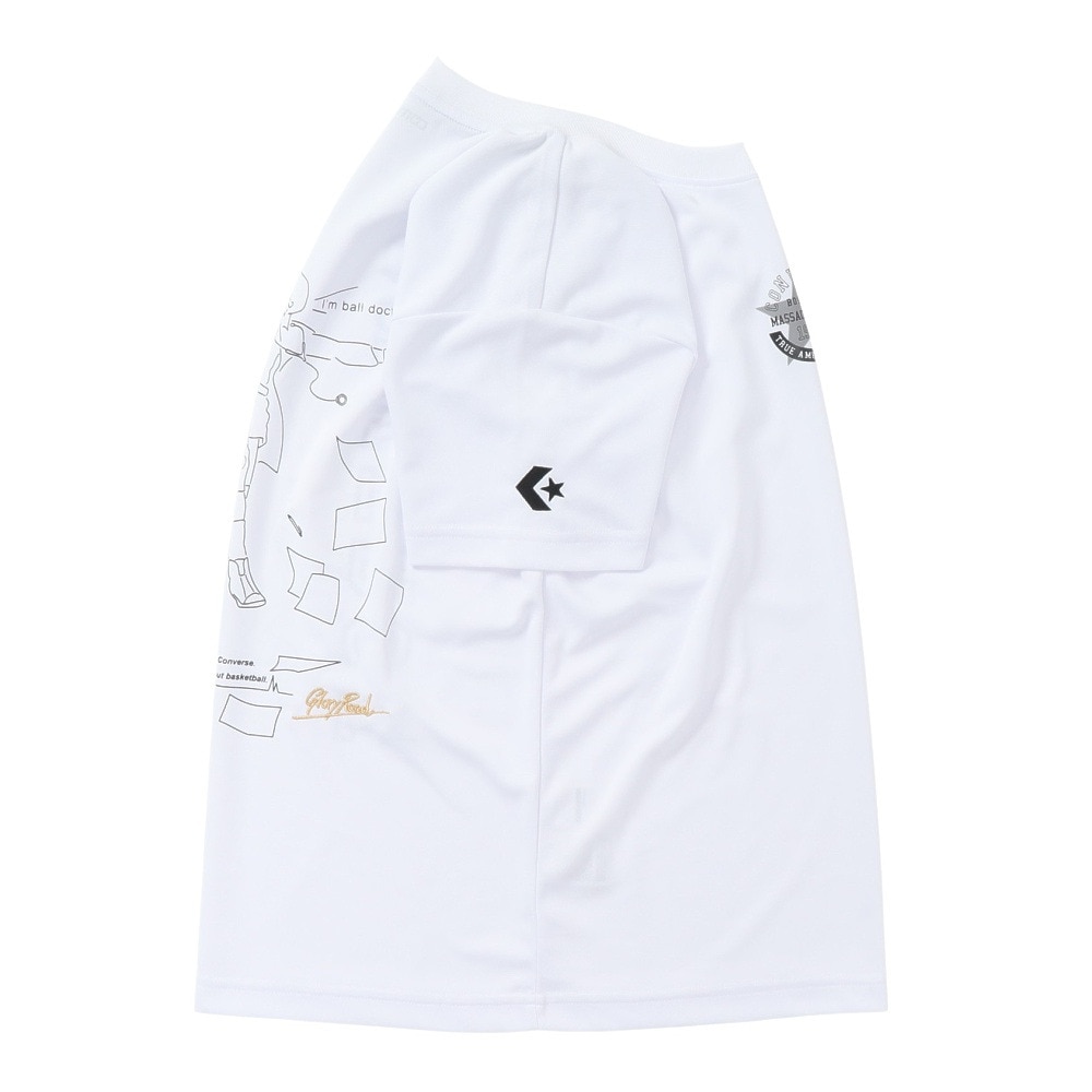 コンバース（CONVERSE）（メンズ、レディース）バスケットボールウェア ゴールドシリーズ プリントTシャツ CBG241352-1100