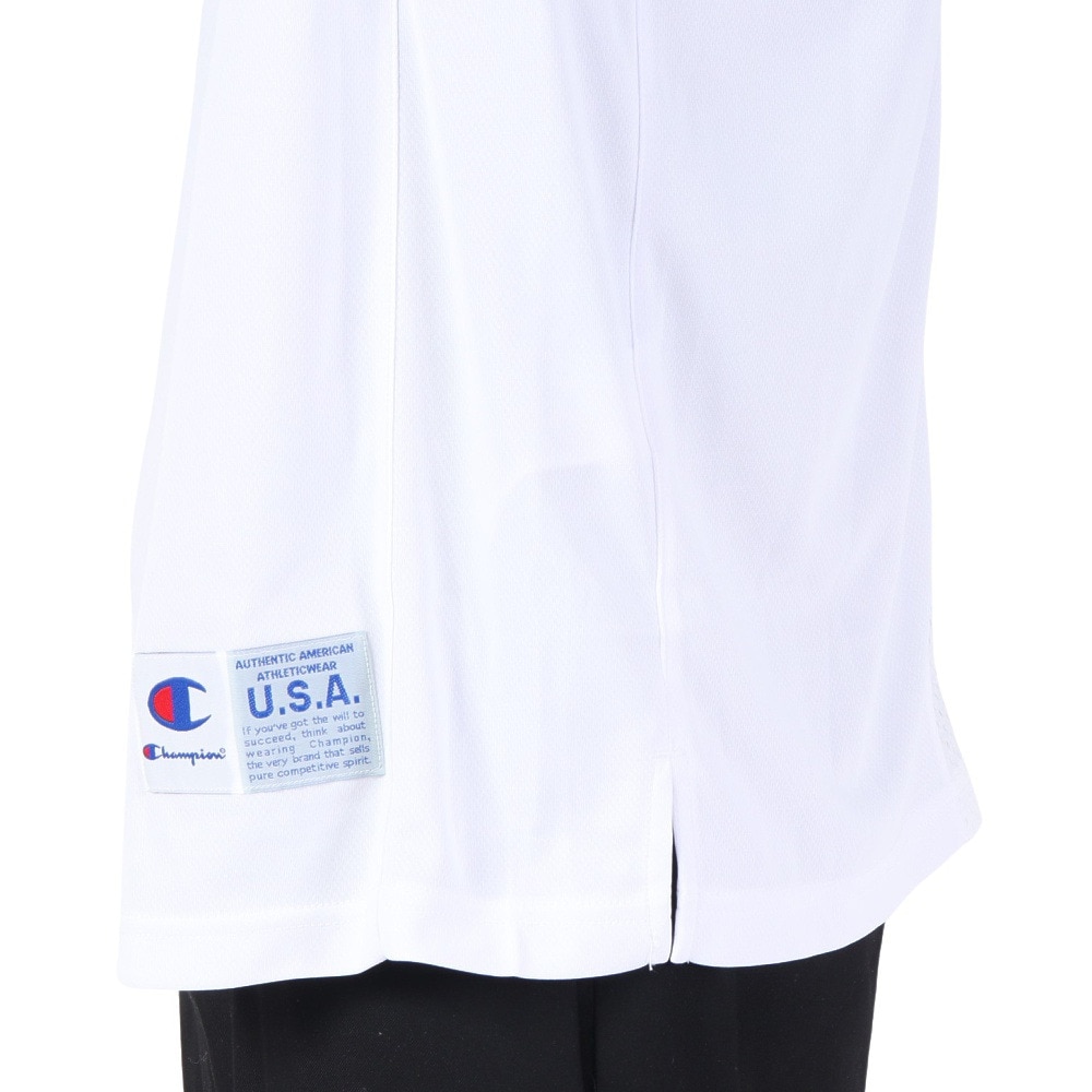 チャンピオン（CHAMPION）（メンズ）バスケットボールウェア 半袖Tシャツ C3-XB342 010 速乾 UVカット