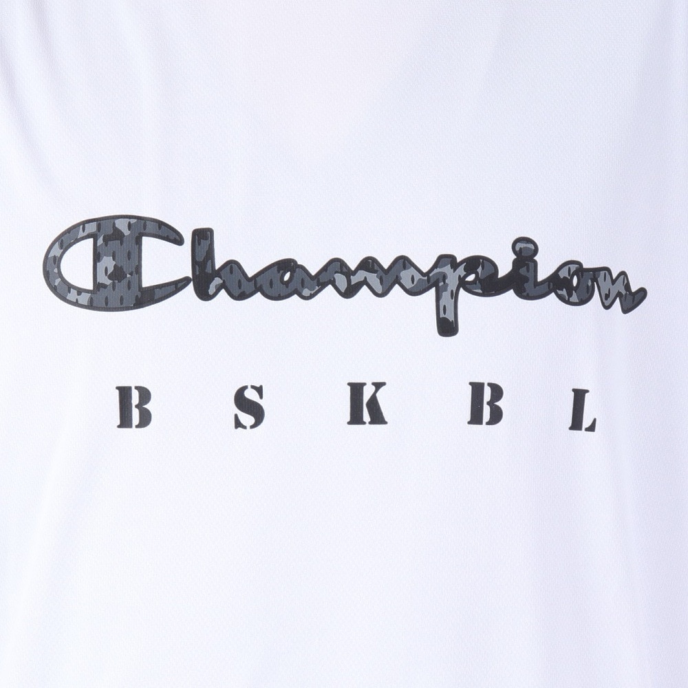 チャンピオン（CHAMPION）（メンズ）バスケットボールウェア 半袖Tシャツ C3-XB342 010 速乾 UVカット