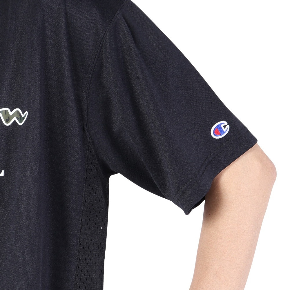 チャンピオン（CHAMPION）（メンズ）バスケットボールウェア 半袖Tシャツ C3-XB342 090 速乾 UVカット