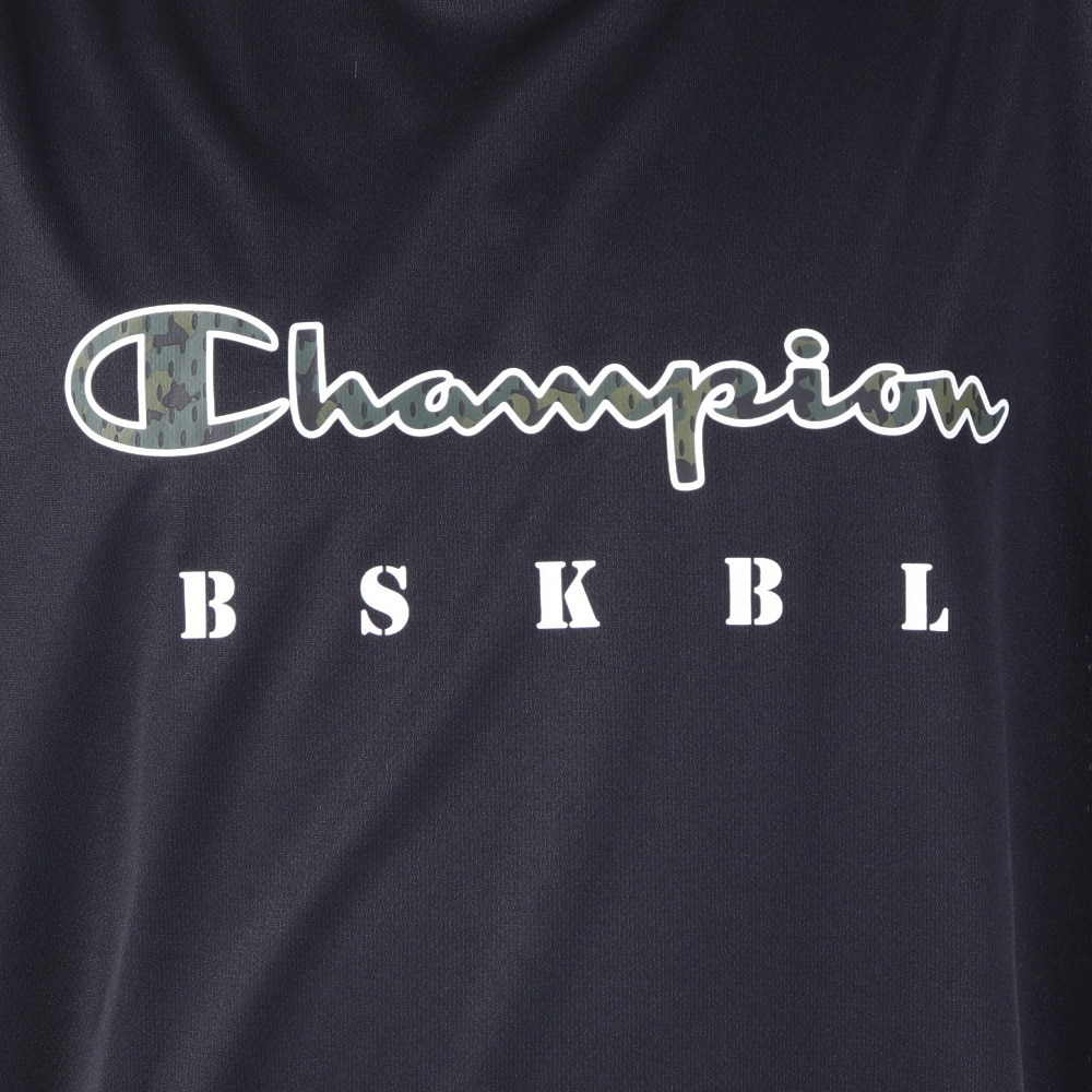 チャンピオン（CHAMPION）（メンズ）バスケットボールウェア 半袖Tシャツ C3-XB342 090 速乾 UVカット