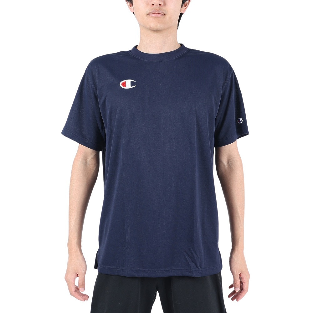 チャンピオン（CHAMPION）（メンズ）バスケットボールウェア 半袖Tシャツ C3-PS390 NVY
