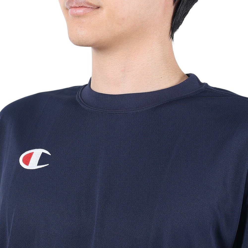 チャンピオン（CHAMPION）（メンズ）バスケットボールウェア 半袖Tシャツ C3-PS390 NVY 速乾 UVカット