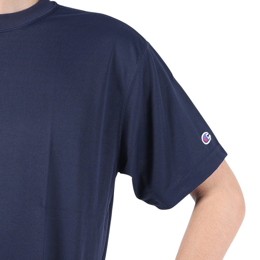 チャンピオン（CHAMPION）（メンズ）バスケットボールウェア 半袖Tシャツ C3-PS390 NVY 速乾 UVカット