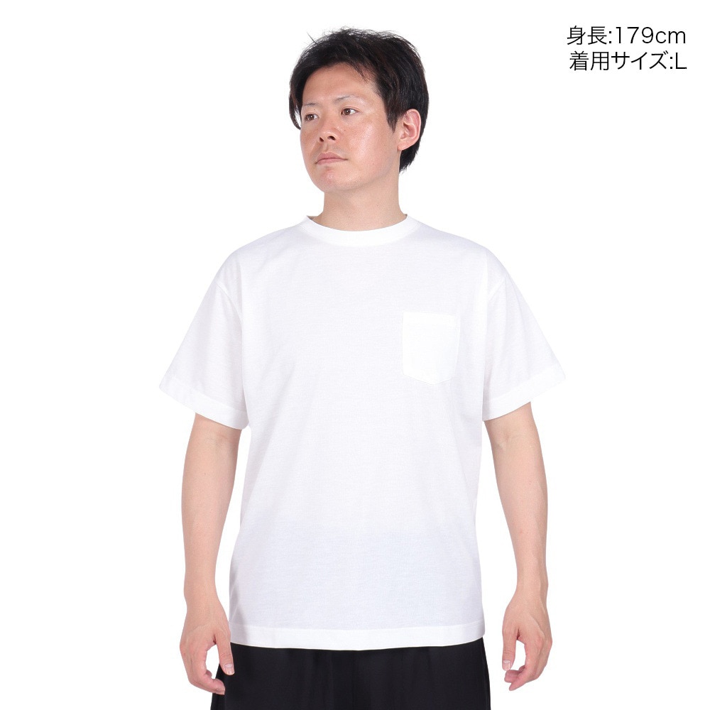 アクター（AKTR）（メンズ）バスケットボールウェア DRY TECH ポケット Tシャツ 124-008005 WH