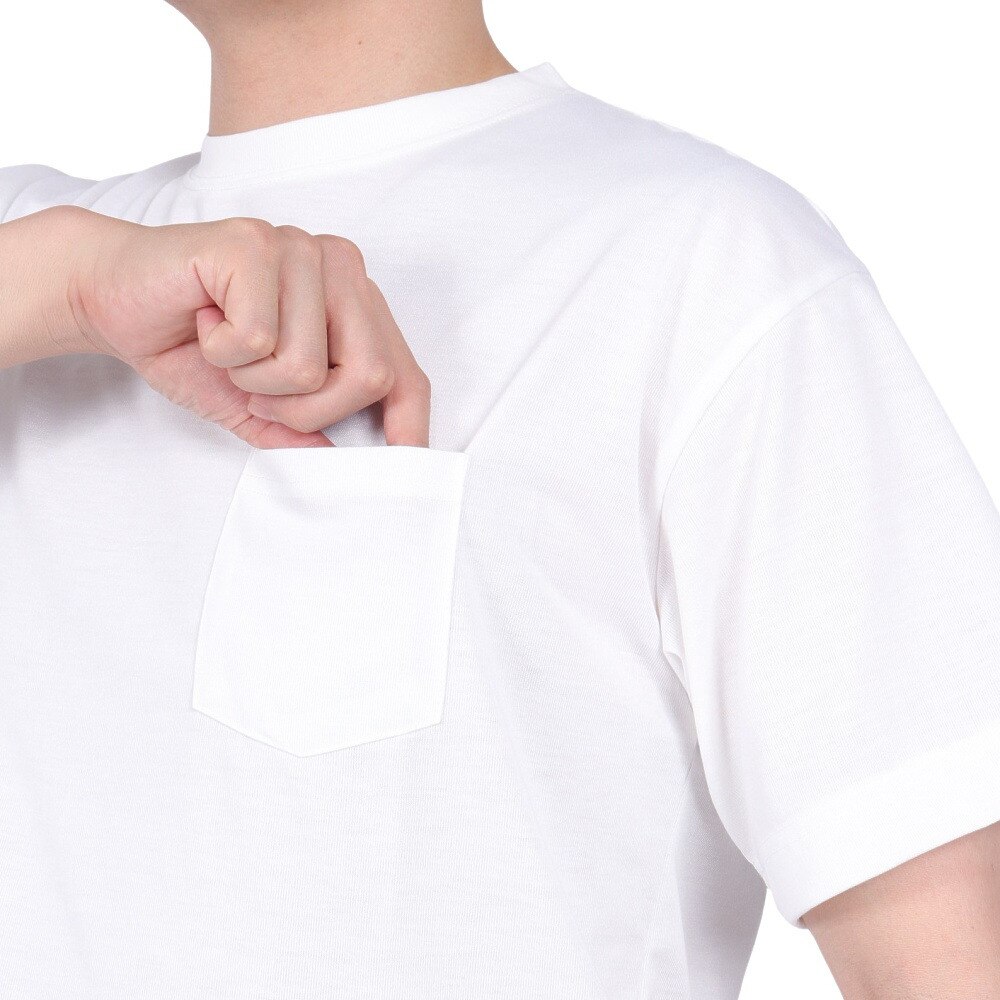 アクター（AKTR）（メンズ）バスケットボールウェア DRY TECH ポケット Tシャツ 124-008005 WH