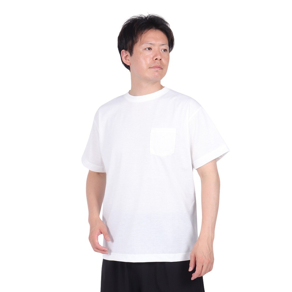 アクター（AKTR）（メンズ）バスケットボールウェア DRY TECH ポケット Tシャツ 124-008005 WH