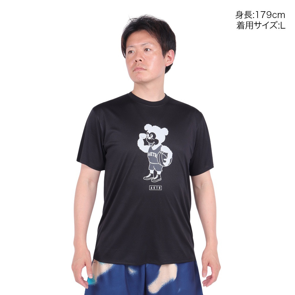 アクター（AKTR）（メンズ）バスケットボールウェア SEASONAL NICK SPORTS Tシャツ 124-011005 BK
