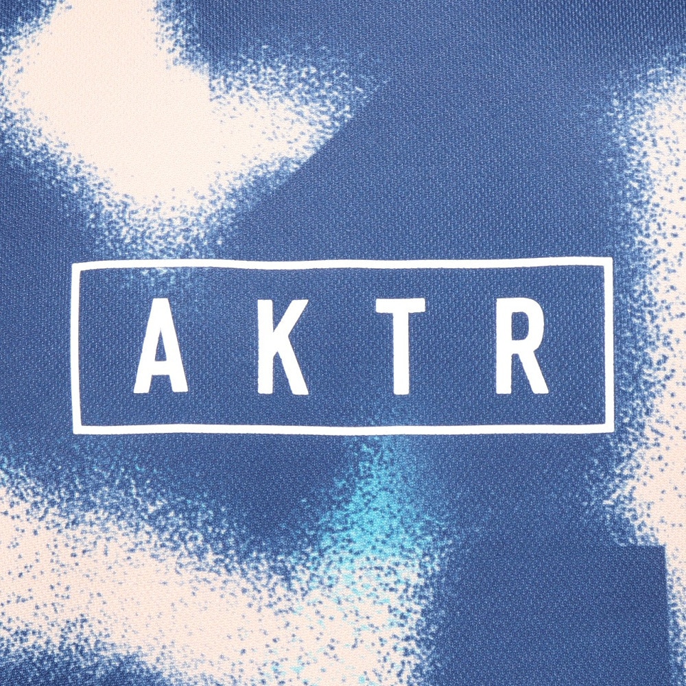 アクター（AKTR）（メンズ、レディース）バスケットボールウェア SCRIBBLE AKTRロゴ スポーツ Tシャツ 124-016005 NV 速乾