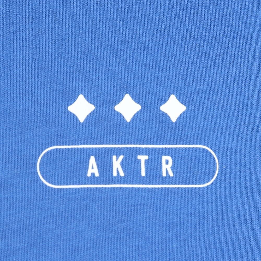 アクター（AKTR）（メンズ）バスケットボールウェア FEEL FREE ショートスリーブ コットン Tシャツ 124-041005 BL