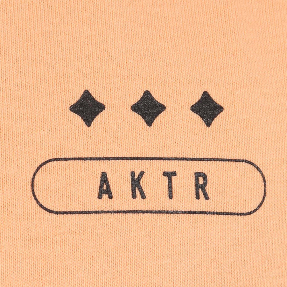 アクター（AKTR）（メンズ）バスケットボールウェア FEEL FREE ショートスリーブ コットン Tシャツ 124-041005 OR