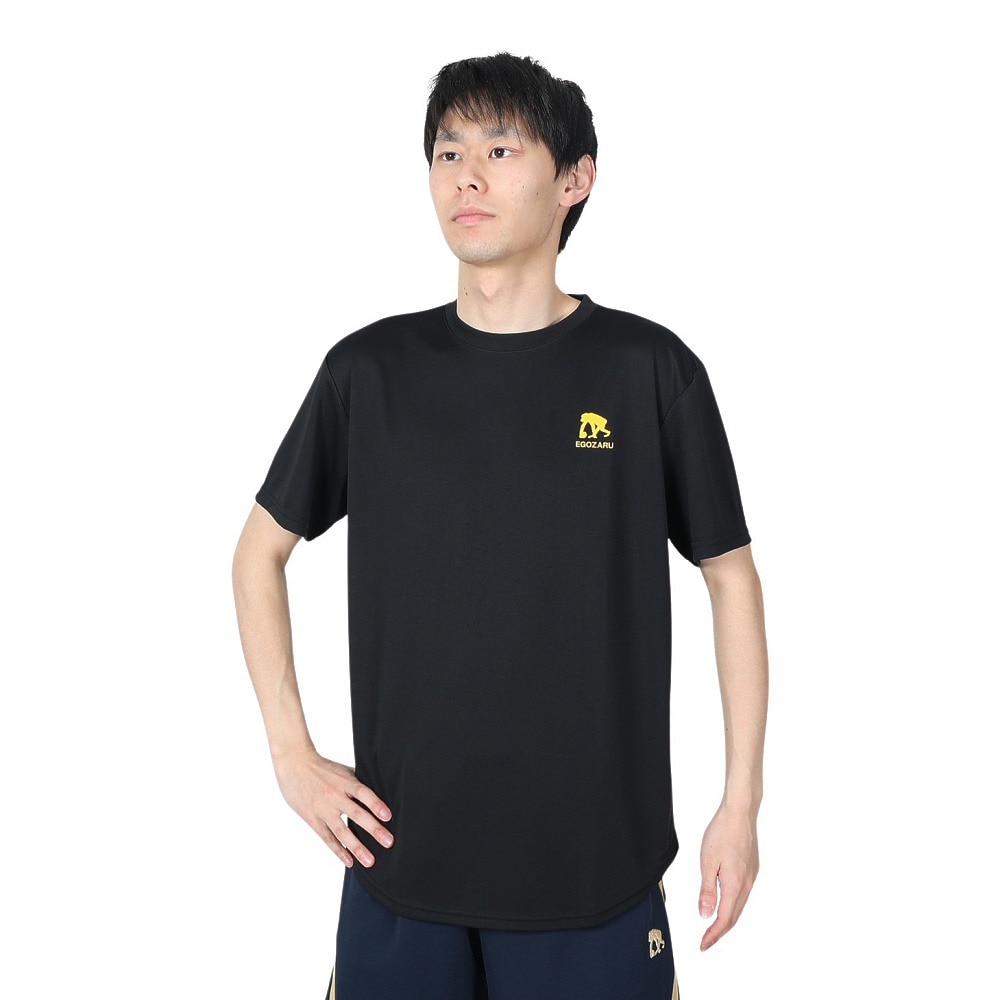 エゴザル（EGOZARU）（メンズ、レディース）バスケットボールウェア ソリッドバックプリント Tシャツ EZST-S2213-013 速乾