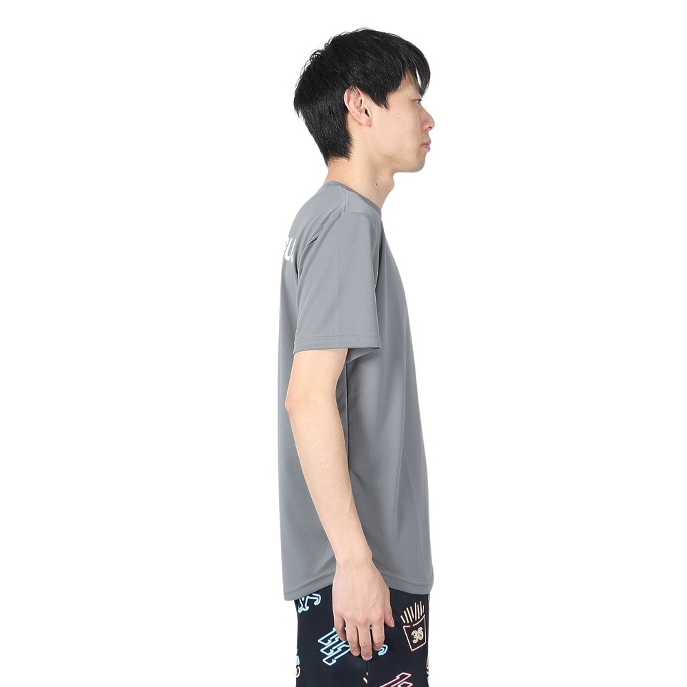 エゴザル（EGOZARU）（メンズ、レディース）バスケットボールウェア ソリッドバックプリント Tシャツ EZST-S2213-046