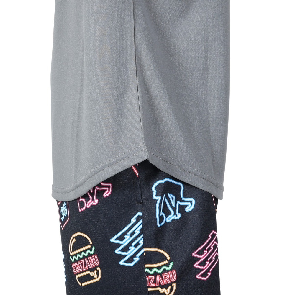 エゴザル（EGOZARU）（メンズ、レディース）バスケットボールウェア ソリッドバックプリント Tシャツ EZST-S2213-046 速乾