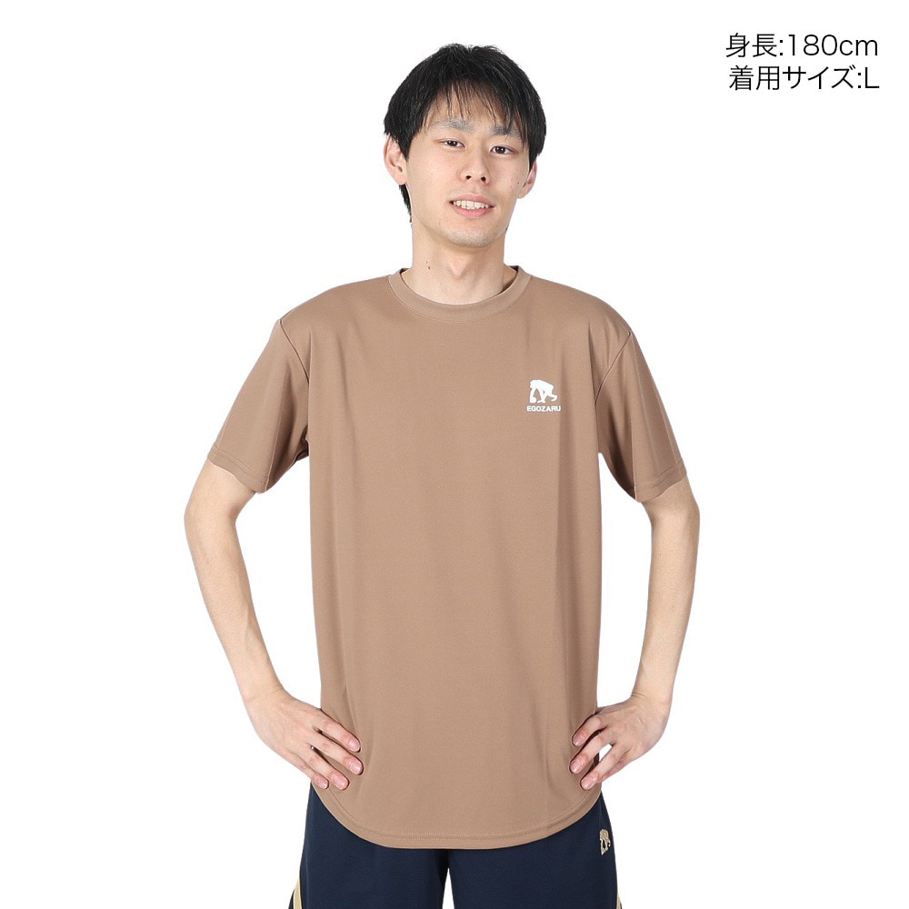 エゴザル（EGOZARU）（メンズ、レディース）バスケットボールウェア ソリッドバックプリント Tシャツ EZST-S2213-226 速乾