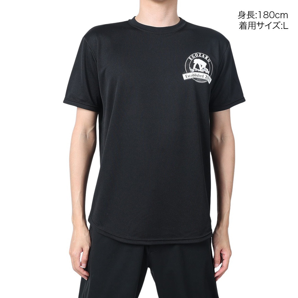 エゴザル（EGOZARU）（メンズ、レディース）バスケットボールウェア サークルエンブレム Tシャツ EZST-S2409-012