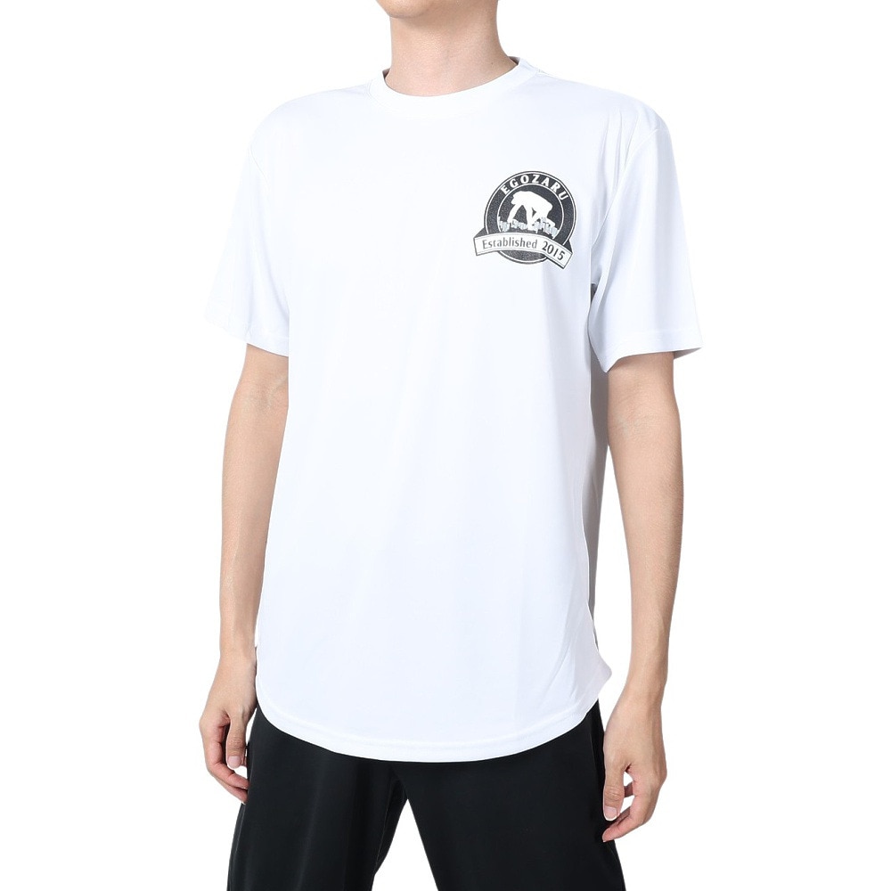 エゴザル（EGOZARU）（メンズ、レディース）バスケットボールウェア サークルエンブレム Tシャツ EZST-S2409-025