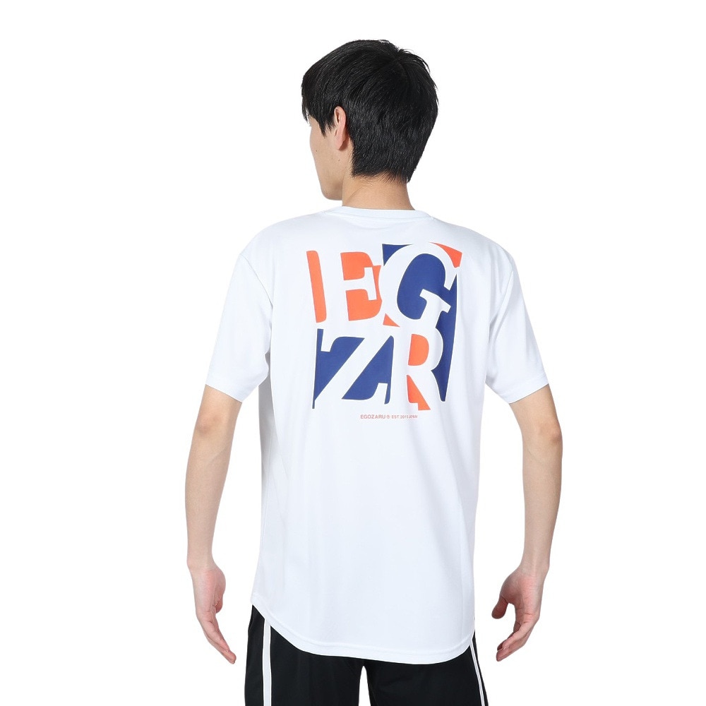 エゴザル（EGOZARU）（メンズ）バスケットボールウェア カラースイッチロゴ Tシャツ EZST-S2415-025