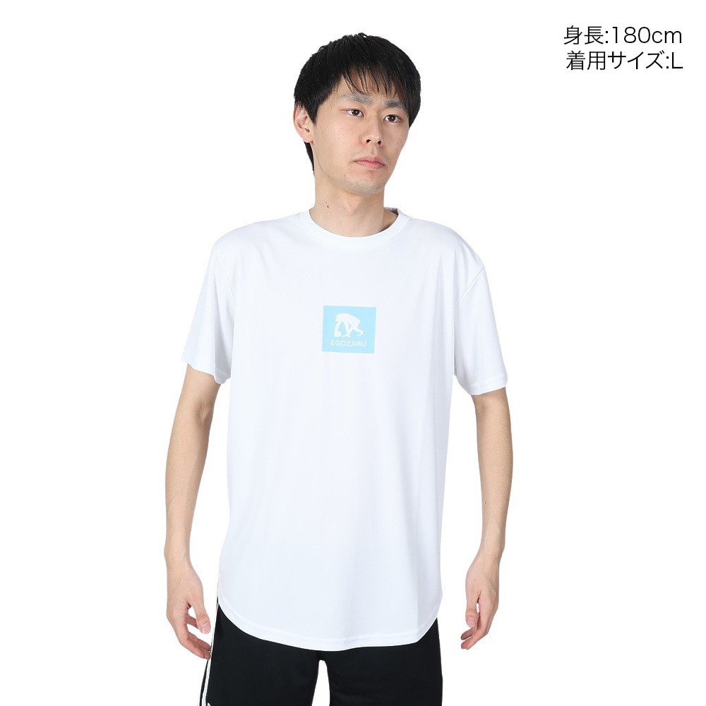 エゴザル（EGOZARU）（メンズ）バスケットボールウェア アイコンバックプリント Tシャツ EZST-S2419-025 速乾