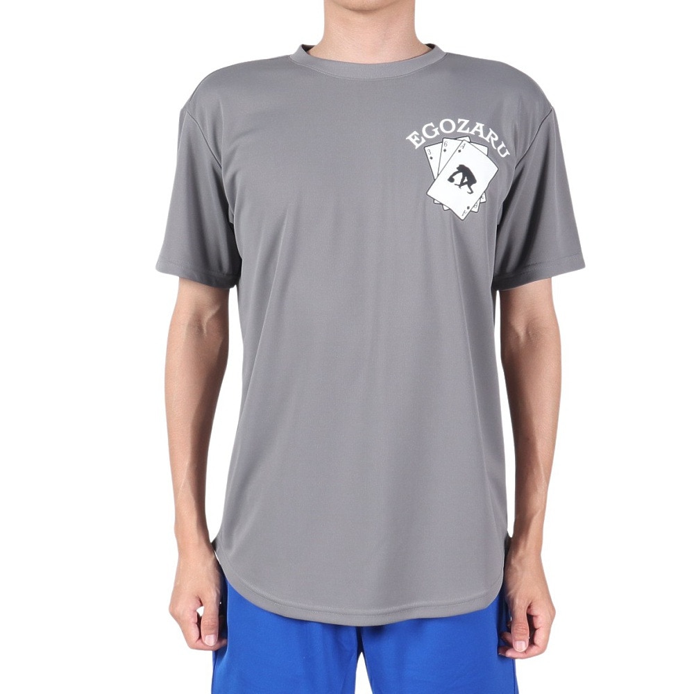 エゴザル（EGOZARU）（メンズ）バスケットボールウェア ドローカード Tシャツ EZST-S2434-046 速乾
