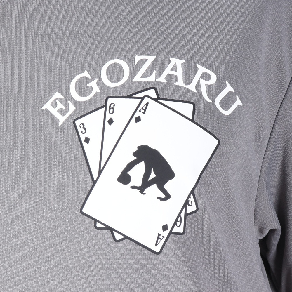 エゴザル（EGOZARU）（メンズ）バスケットボールウェア ドローカード Tシャツ EZST-S2434-046 速乾