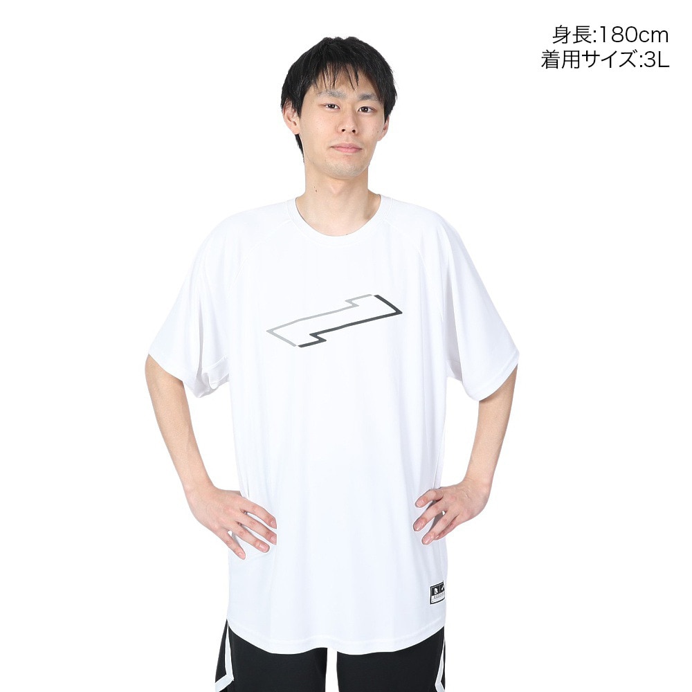 エゴザル（EGOZARU）（メンズ）バスケットボールウェア BIGシルエット スイッチクランク Tシャツ EZST-S2436-025 速乾