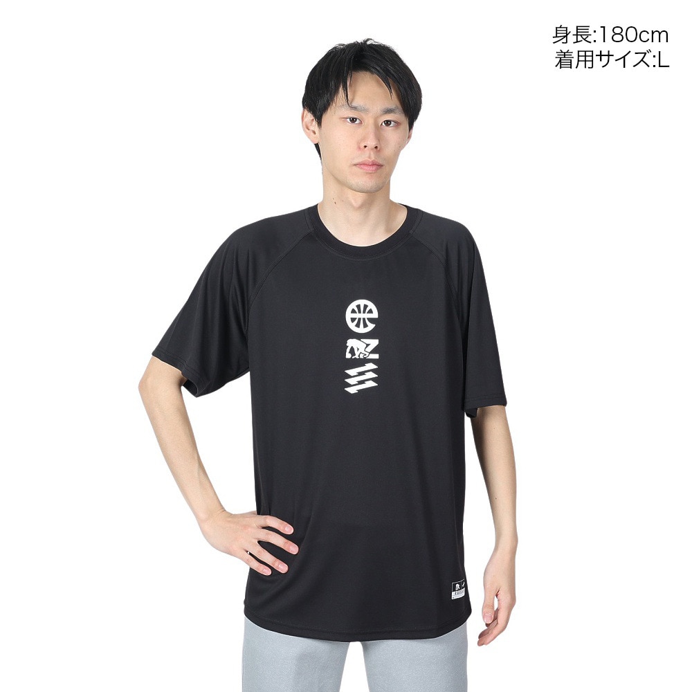 エゴザル（EGOZARU）（メンズ）バスケットボールウェア BIGシルエット アイコンロゴ Tシャツ EZST-S2437-012