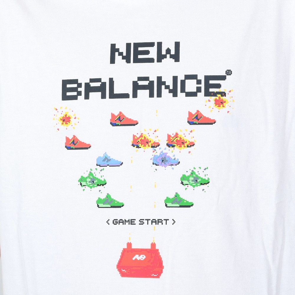 ニューバランス（new balance）（メンズ）バスケットボールウェア Hoops Gamer Pack グラフィック半袖Tシャツ MT41602WT