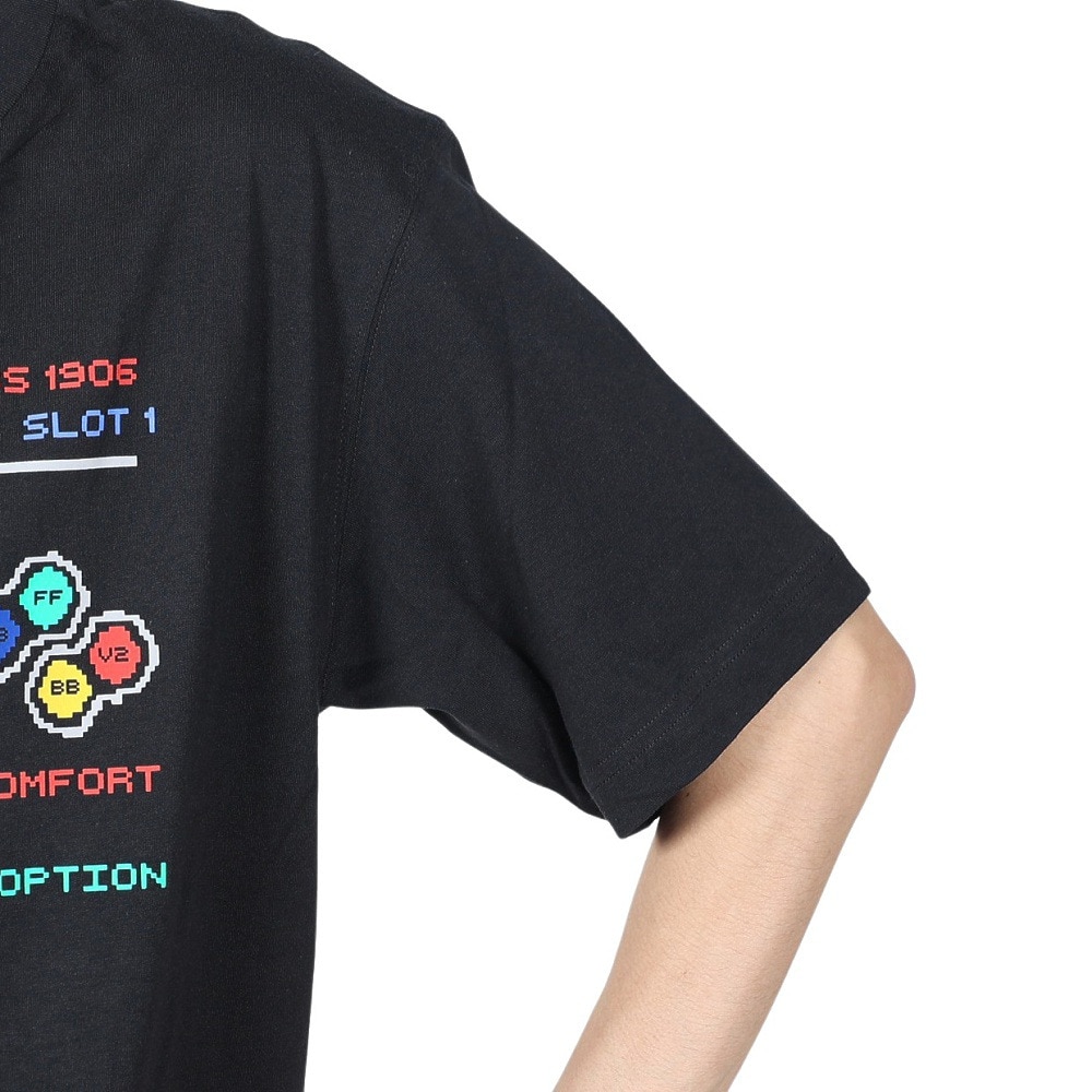 ニューバランス（new balance）（メンズ）バスケットボールウェア Hoops Gamer Pack グラフィック半袖Tシャツ MT41603BK