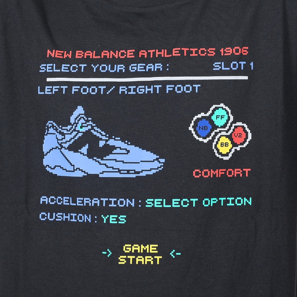 ニューバランス（new balance）（メンズ）バスケットボールウェア Hoops Gamer Pack グラフィック半袖Tシャツ MT41603BK