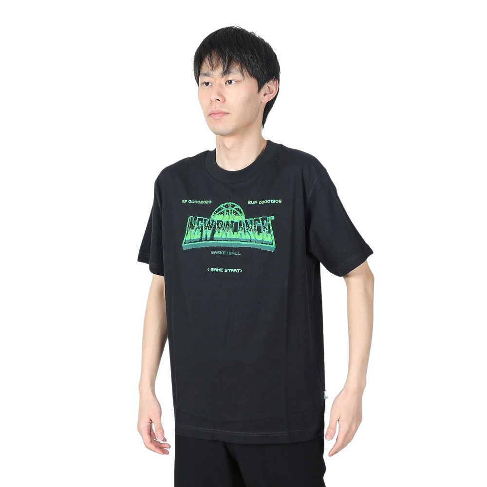 ニューバランス（new balance）（メンズ）バスケットボールウェア Hoops Gamer Pack グラフィック半袖Tシャツ MT41607BM