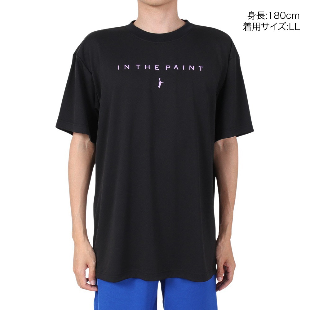 インザペイント（IN THE PAINT）（メンズ）バスケットボールウェア Tシャツ ITP24302BLK/LLC 速乾