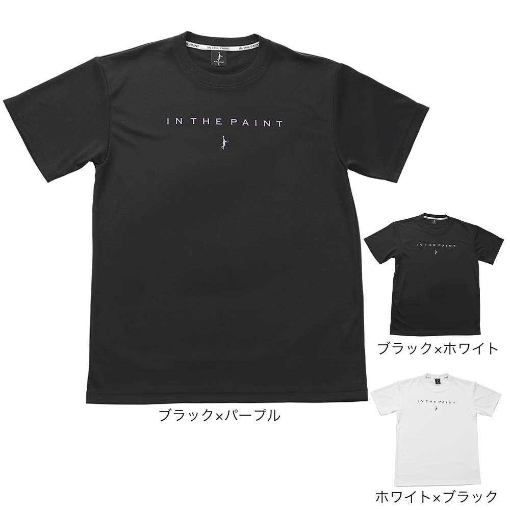 インザペイント（IN THE PAINT）（メンズ）バスケットボールウェア Tシャツ ITP24302BLK/WHT 速乾