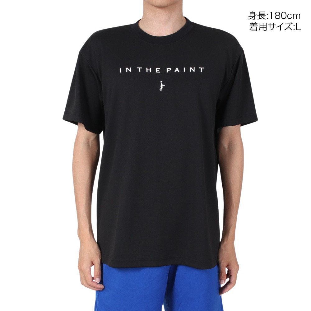 インザペイント（IN THE PAINT）（メンズ）バスケットボールウェア Tシャツ ITP24302BLK/WHT 速乾