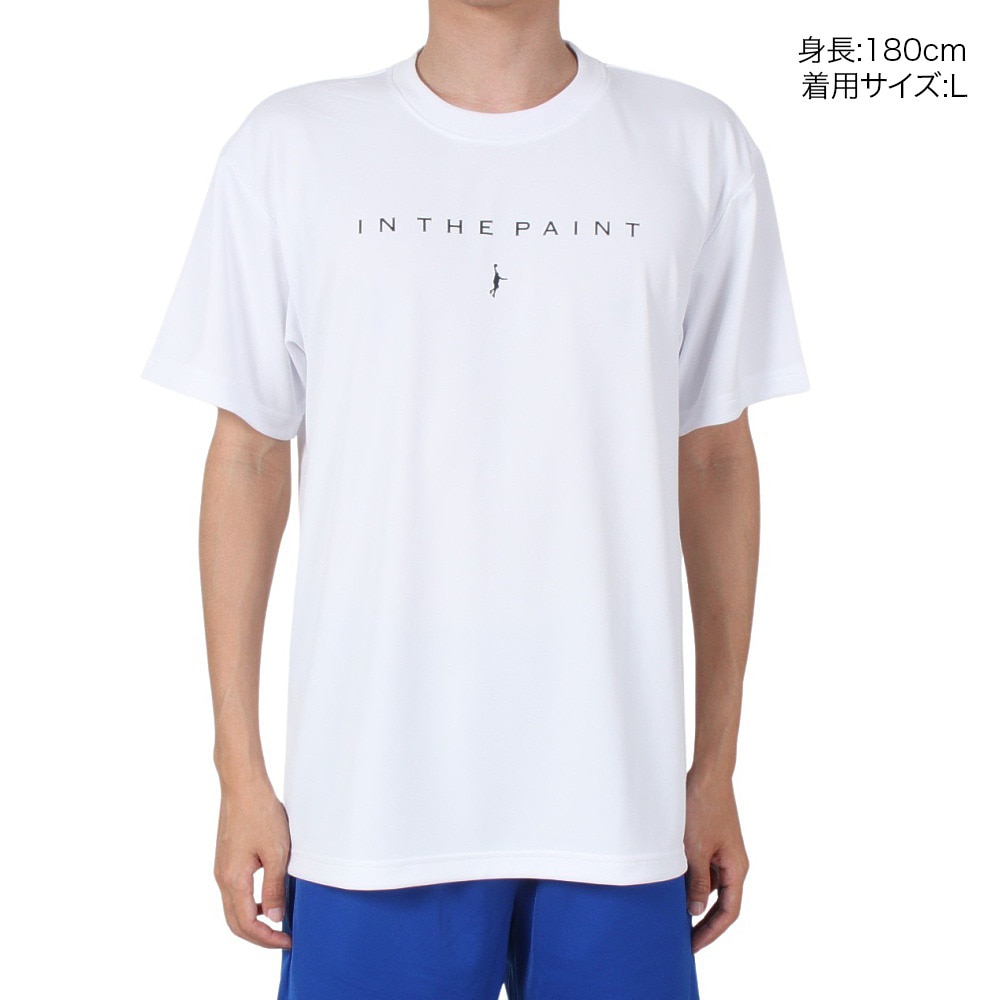 インザペイント（IN THE PAINT）（メンズ）バスケットボールウェア Tシャツ ITP24302WHT/BLK 速乾
