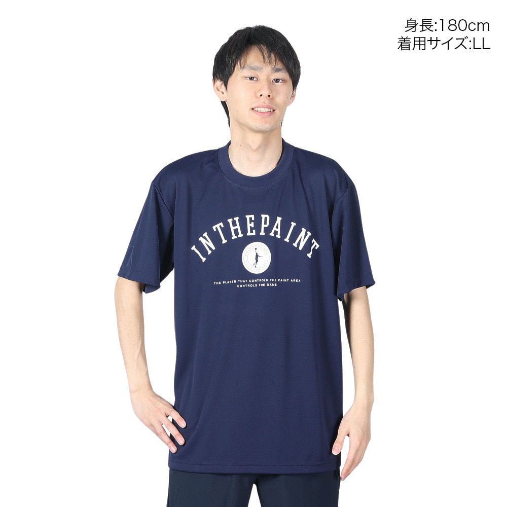 インザペイント（IN THE PAINT）（メンズ、レディース）バスケットボールウェア Tシャツ ITP24303NVY 速乾