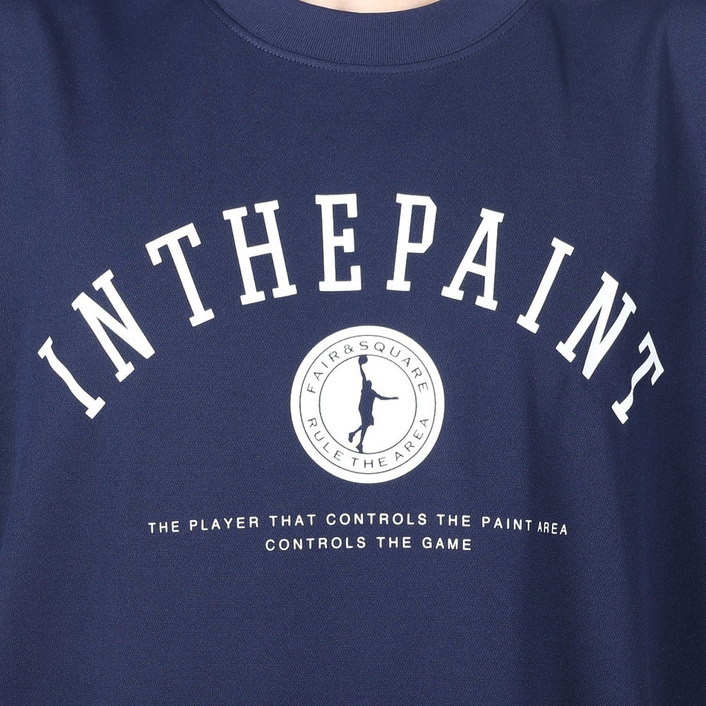 インザペイント（IN THE PAINT）（メンズ、レディース）バスケットボールウェア Tシャツ ITP24303NVY 速乾