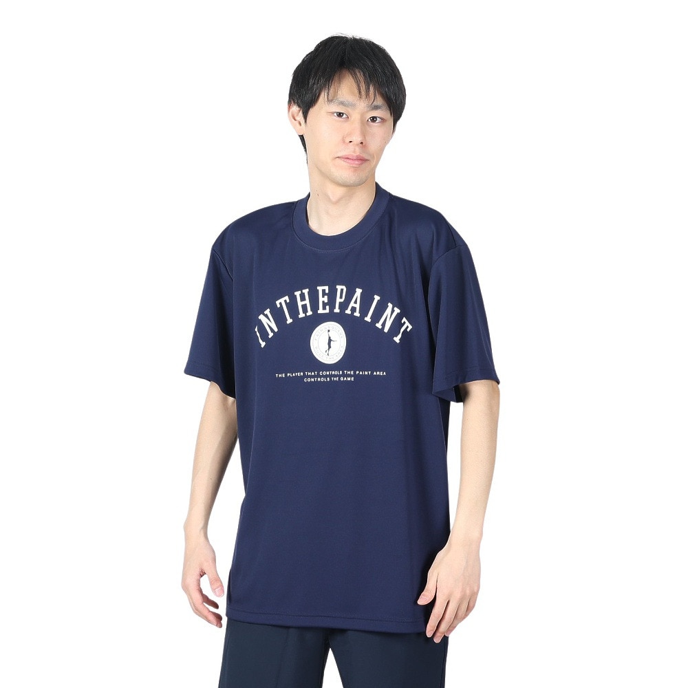 インザペイント（IN THE PAINT）（メンズ、レディース）バスケットボールウェア Tシャツ ITP24303NVY