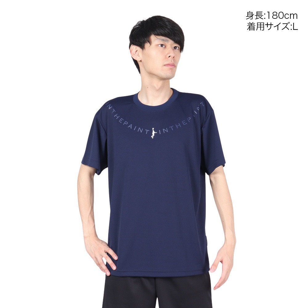 インザペイント（IN THE PAINT）（メンズ、レディース）バスケットボールウェア 半袖Tシャツ ITP24332NVY 速乾