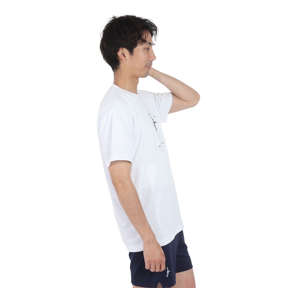 インザペイント（IN THE PAINT）（メンズ）バスケットボールウェア Tシャツ ITP24354WHT/ROY 速乾