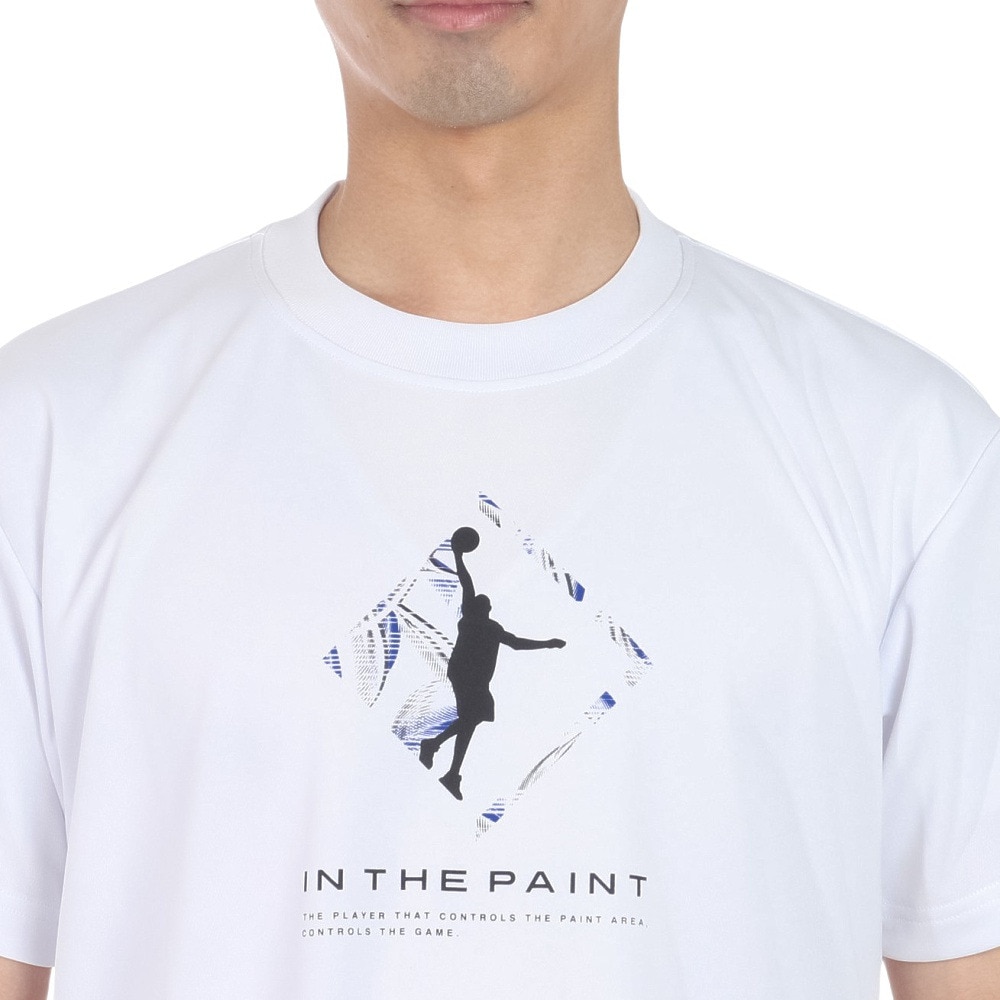 インザペイント（IN THE PAINT）（メンズ）バスケットボールウェア Tシャツ ITP24354WHT/ROY 速乾