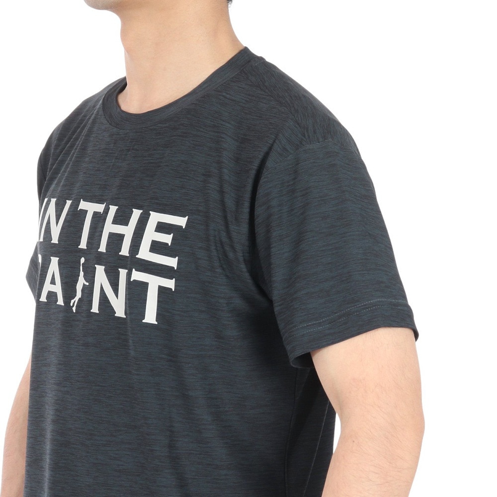 インザペイント（IN THE PAINT）（メンズ、レディース）バスケットボールウェア 半袖Tシャツ ITP24362BLK/CHA 速乾