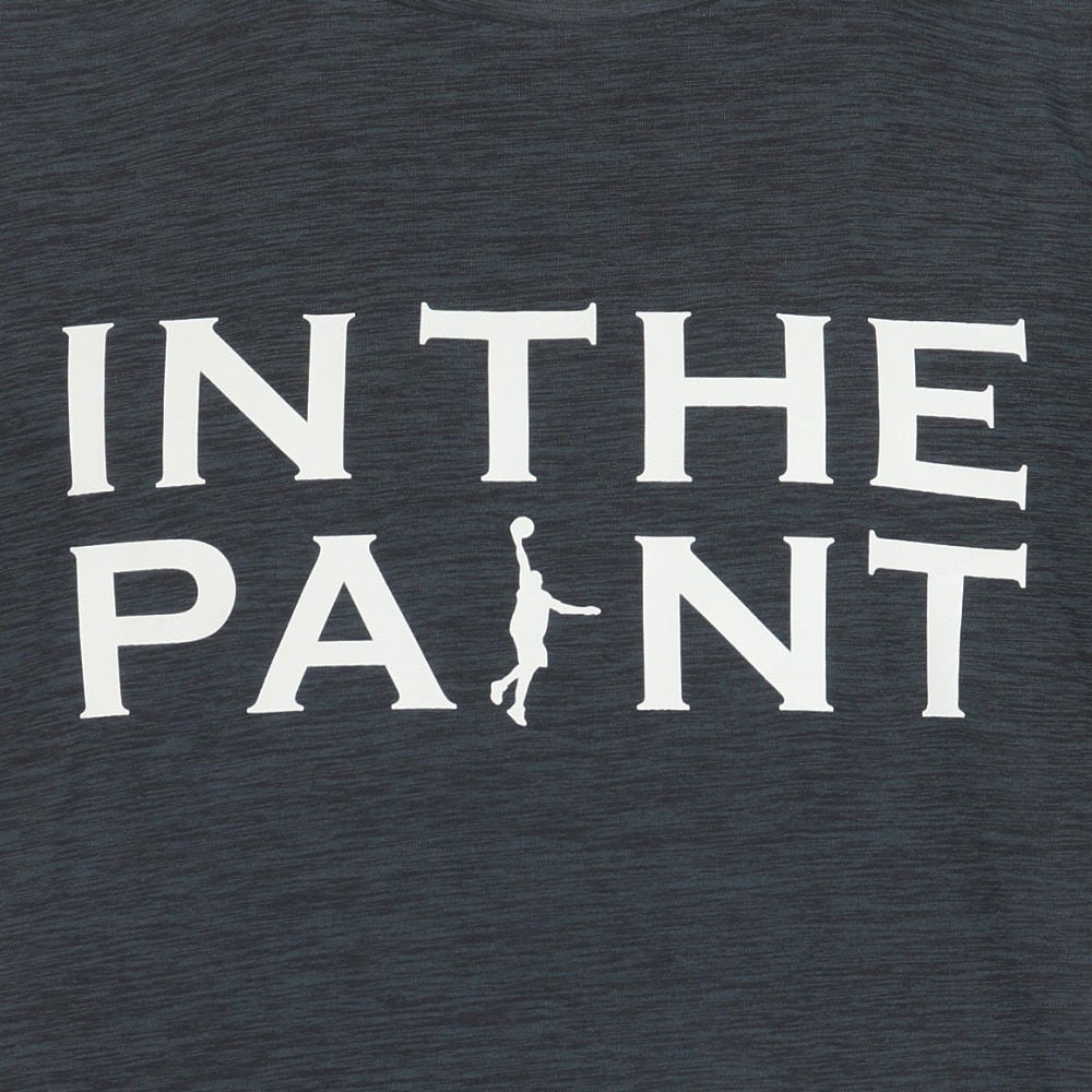 インザペイント（IN THE PAINT）（メンズ、レディース）バスケットボールウェア 半袖Tシャツ ITP24362BLK/CHA 速乾