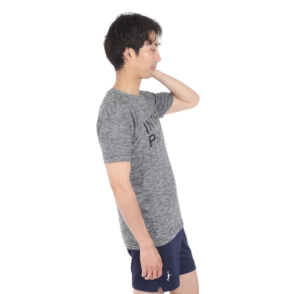 インザペイント（IN THE PAINT）（メンズ、レディース）バスケットボールウェア 半袖Tシャツ ITP24362BLK/WHT 速乾