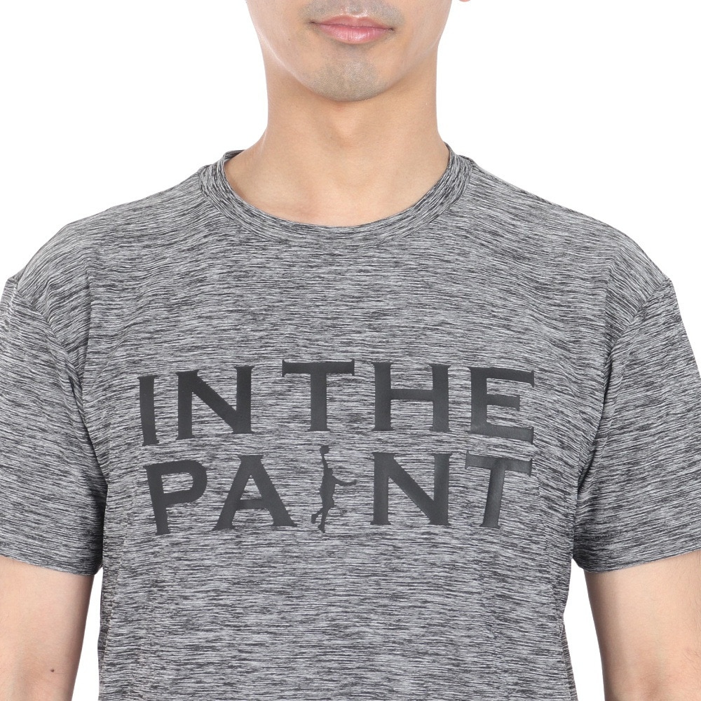 インザペイント（IN THE PAINT）（メンズ、レディース）バスケットボールウェア 半袖Tシャツ ITP24362BLK/WHT 速乾