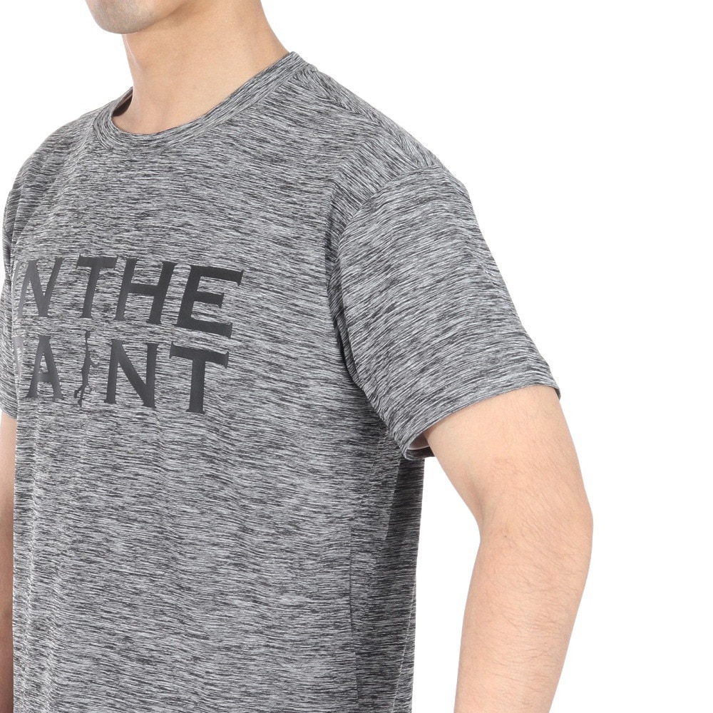 インザペイント（IN THE PAINT）（メンズ、レディース）バスケットボールウェア 半袖Tシャツ ITP24362BLK/WHT 速乾