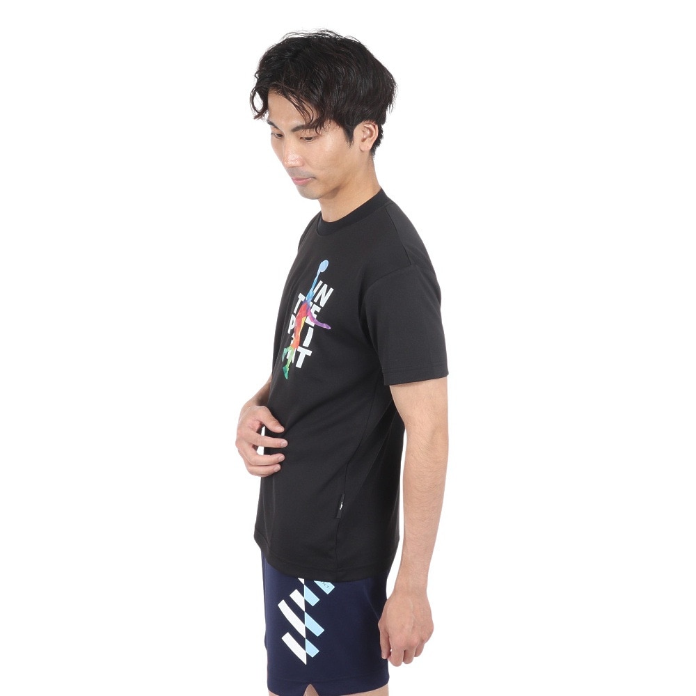 インザペイント（IN THE PAINT）（メンズ、レディース）バスケットボールウェア 半袖Tシャツ ITP24363BLK 速乾