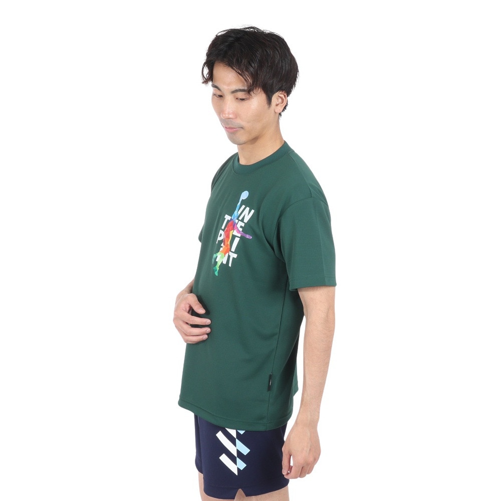 インザペイント（IN THE PAINT）（メンズ、レディース）バスケットボールウェア 半袖Tシャツ ITP24363GRN 速乾